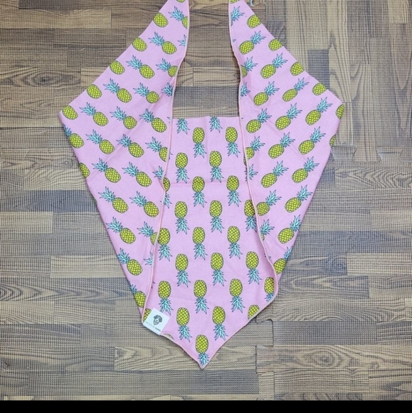 The Social Dog Pink Pinapple Print Bandana - Picture 2 of 4